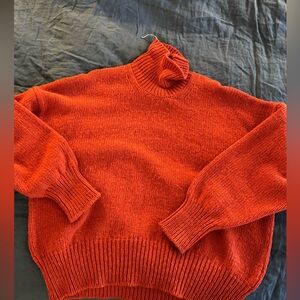 Babaa jumper no17 arce red orange wool like new